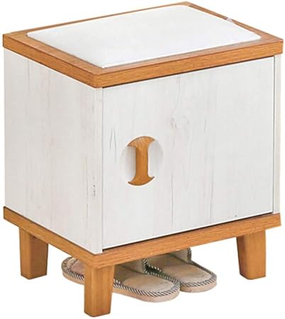 Banco de Zapatero, Banco de Almacenamiento de Zapatos con Estante Doble