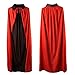 Ofocam Unisex Adult Halloween Cape Cloak Vampire Magician, Black&red, Size 55