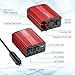 Poweradd 300W Car Power Inverter DC 12V to AC 110V Converter with Dual 3.1A Dual USB Ports for Smartphones, Tablet, Laptop, Breast Pump, Nebulizer and More - Red