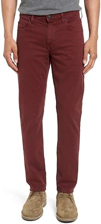 red slim fit pants