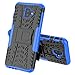 PUSHIMEI Galaxy J4 Plus Case,Galaxy J6 Plus Case, with Kickstand Hard PC Back Cover Soft TPU Dual Layer Protection Phone Case Cover for Samsung Galaxy J4 Prime/J4 Core/J6 Prime(Blue Kickstand case)