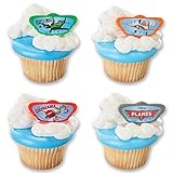 DecoPac Planes Dusty and Buddies Cupcake Rings (12 Count)