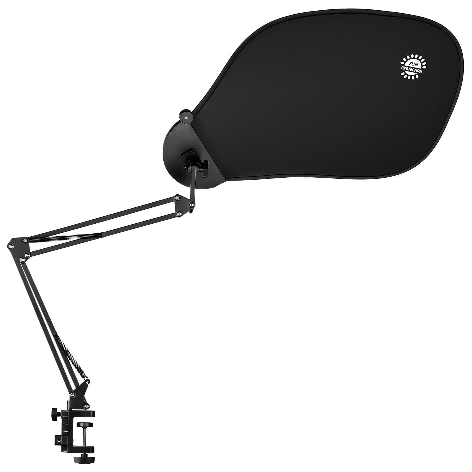 Photo 1 of Super Stable Cubicle Shade - Adjustable Office Cubicle Multi-Arm Desk Shade - 360° Flexible Arm - Light Blocking Glare Reduction Privacy Screen for Workspace, with Tablet/Phone Holder