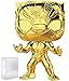 Marvel Studios 10th Anniversary - Black Panther (Gold Chrome) Funko Pop! Vinyl Figure (Includes Compatible Pop Box Protector Case)