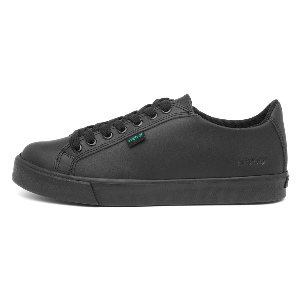 Kickers Unisex Kids Tovni Lacer Low-Top Trainers | School Shoes, Black, 2 UK Child