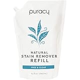 Puracy Natural Laundry Stain Remover Refill, 64 Fl Oz, Enzyme-Based Spot & Odor Cleaner, Free & Clear