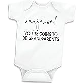 Bump and Beyond Designs Surprise Pregnancy Announcement Grandparents Newborn Bodysuit