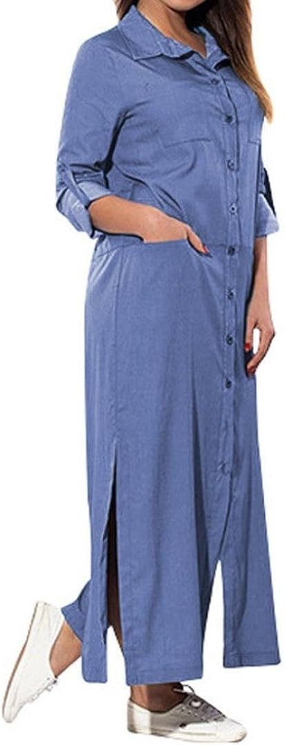 denim maxi dress amazon