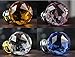 Do4U 10pcs 30mm Crystal Glass Cabinet Knob Drawer Pull Handle Kitchen Door Wardrobe Hardware Used for Cabinet, Drawer, Chest, Bin, Dresser, Cupboard (30mm, Fresh Golden)
