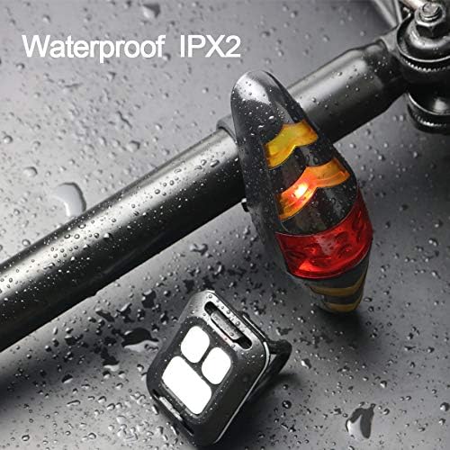 MASO Feu arrière de vélo LED Clignotants avec télécommande sans Fil Rechargeable Multifonction Modes Étanche pour VTT Vélo de Route - Urban Elec MASO Feu arrière de vélo LED Clignotants avec télécommande sans Fil Rechargeable Multifonction Modes Étanche pour VTT Vélo de Route