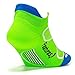 Feetures! - Elite Light Cushion - No Show Tab - Volt/Carbon - Size Medium - Athletic Running Socks