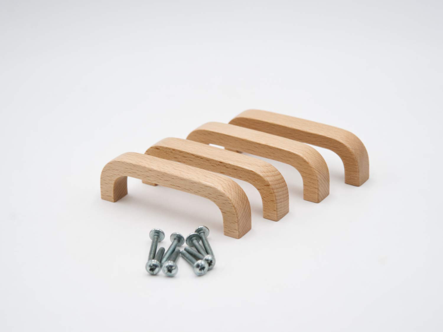 JOWE Set of 4 Furniture Handles (Varnished Beech)