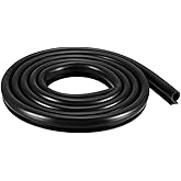 T-Slot Mount Window Weatherstrip Seal 5/16" Bulb Bubble For 3/16" Slot Receptacle 3 Colors & 5 Length Options (100', Black