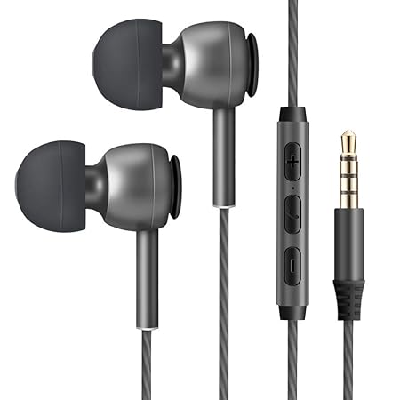 Seinal Earphones with Microphone | handykopfhöhrer für iOS | In Ear Kopfhörer für iPhone, iPad, iPod und Android (Samsung Gal