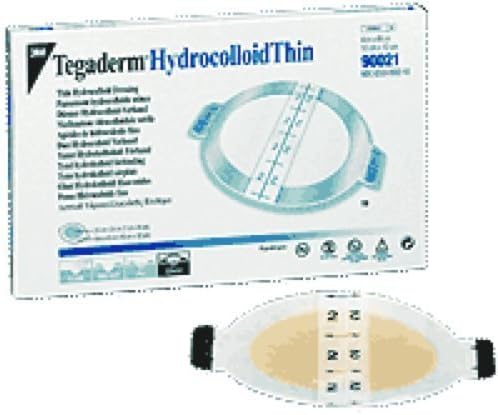 3M Healthcare Tegaderm Hydrocolloid Thin Dressing 2-3/4 x 3-1/2, Sterile (Box of 10 Each) by 3M Healthcare Corp