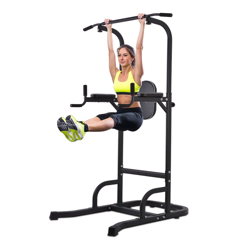 Best multifunctional power tower adjustable heights workout dip station for home gym
