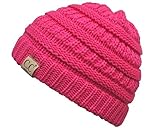 Kids Beanie (NO POM) - Candy Pink