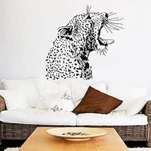 zhangsh Sala De Estar Pegatinas De Pared Enojado Patrón De Cabeza De