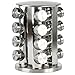Rotating Spice Rack with 16 Spice Jars - Durable and Stylish Revolving Seasoning Storage and Organizer with Sturdy Bottles and Stable Base Stand, Perfect for your Kitchen Countertop and Dining Table