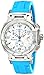 Tissot Women's T0482171701702 T-Race White Dial Blue Silicone Strap Watch