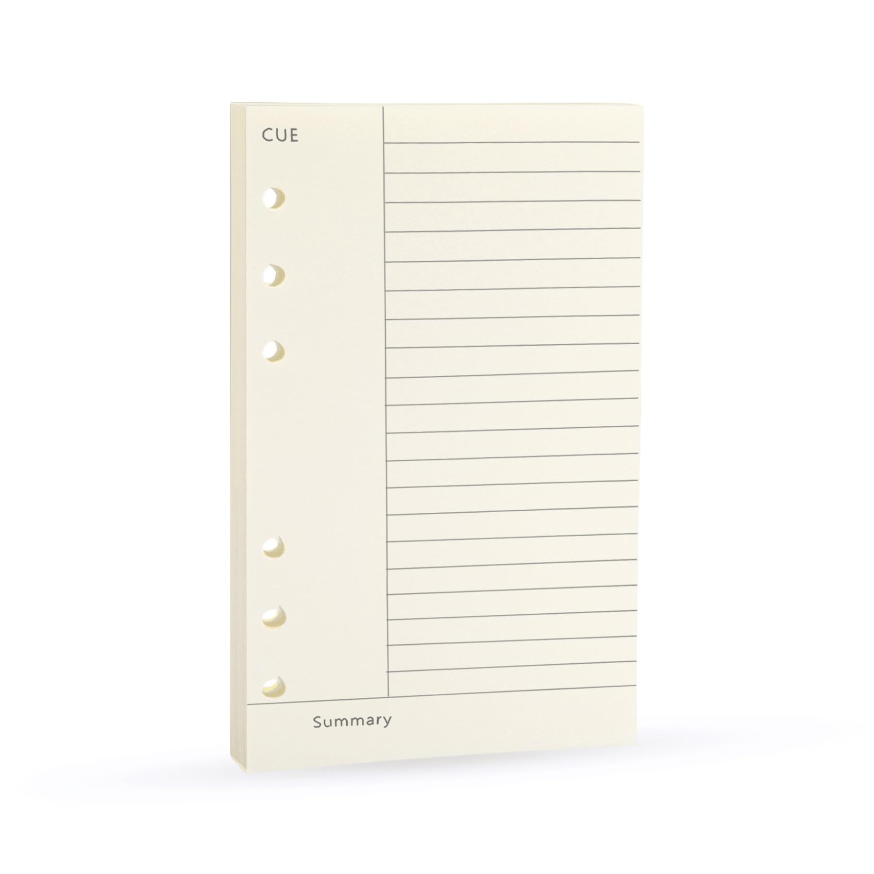 Harphia A5 A6 Loose Leaf Notebook Refill Spiral Binder Planner Inner Page Inside Paper Dairy Weekly Monthly Plan To do Line Dot grid (Cornell, A6-17x9.4cm)