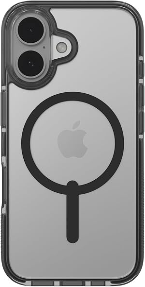 ZAGG Santa Cruz Snap, Graphen-verstärkte Hülle für iPhone 16 Pro [6.3-Inch], MagSafe kompatibel, kein Vergilben, Kratzfest, schlankes Design, stoßfest, Abdeckung für die Rückseite (Schwarz)
