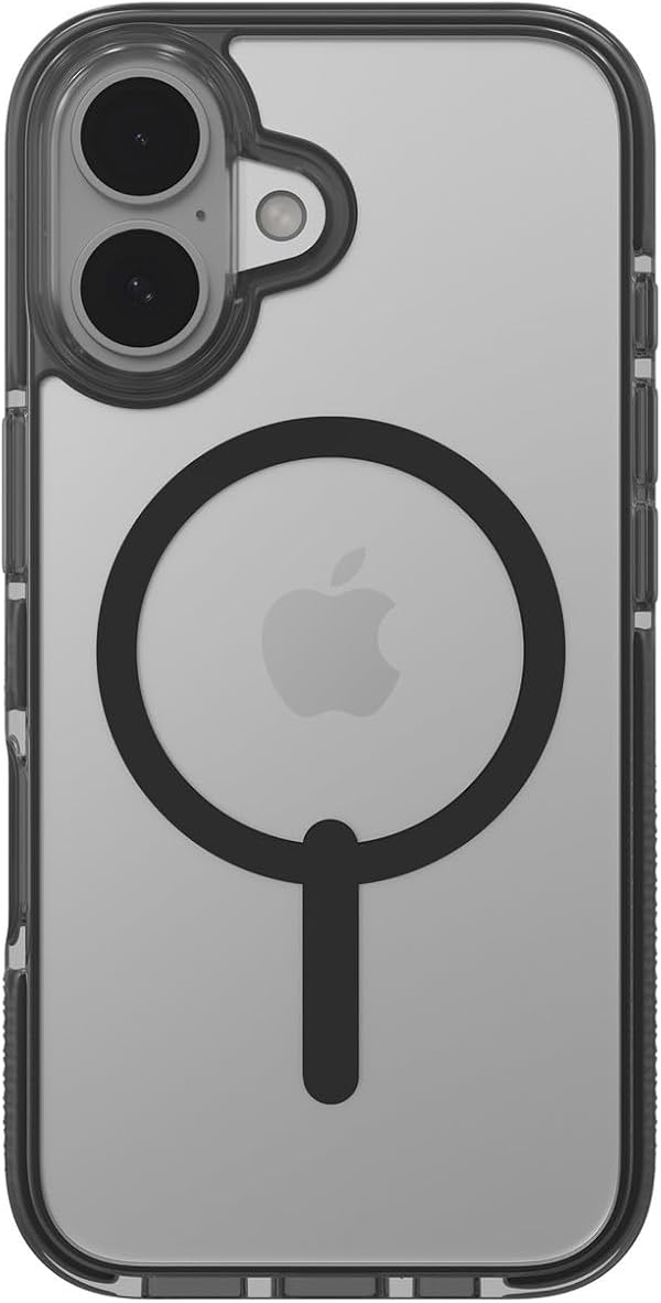 ZAGG Santa Cruz Snap, Graphen-verstärkte Hülle für iPhone 16 Pro [6.3-Inch], MagSafe kompatibel, kein Vergilben, Kratzfest, schlankes Design, stoßfest, Abdeckung für die Rückseite (Schwarz)