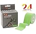 Kinesiology Tape 24/7 Therapeutic Tape for Knee, Wrist & More, Pain Relief，Injury Recovery，Muscle Support, Waterproof & Latex Free, 2