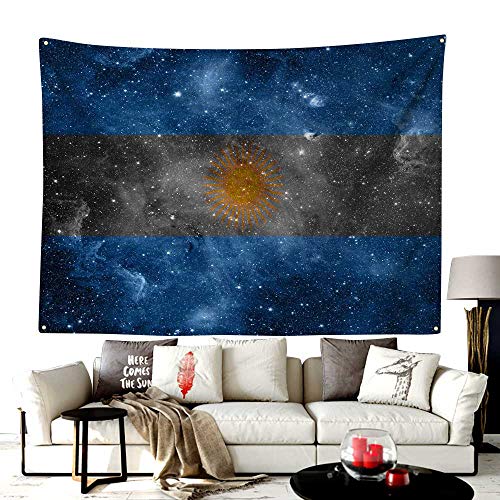 yloveme Tapestry Galaxy Tapestry Stars and The Argentina Flag (8) Hanging Wall Tapestry