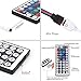 LEDMO 5M SMD 5050 RGB LED Strip Kit, 300leds DC12V Non-waterproof LED Tape Lights, Pack of 16.4ft/5M Ribbon Light + 44Key IR RGB Remote Controller + 12V 5A Power Supply