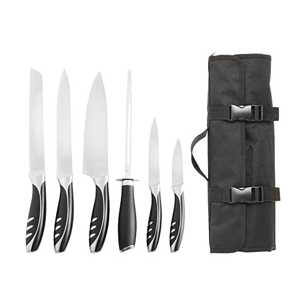 Slitzer Germany 7Piece Chef's Knife Set, Ergonomically Designed, Professional Grade Chef Knives