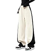 EMMIOL Wide Leg Sweatpants for Women, High Waisted Baggy Joggers, Barrel Leg Lounge Pants with Pockets
