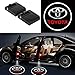Bearfire 2 Pcs Wireless Car Door Led Welcome Laser Projector Logo Light Ghost Shadow Light Lamp Logos... (fit toyota)