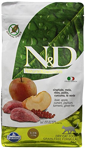 Farmina Natural and Delicious Wild Boar Grain-Free Formula Dry Cat Food