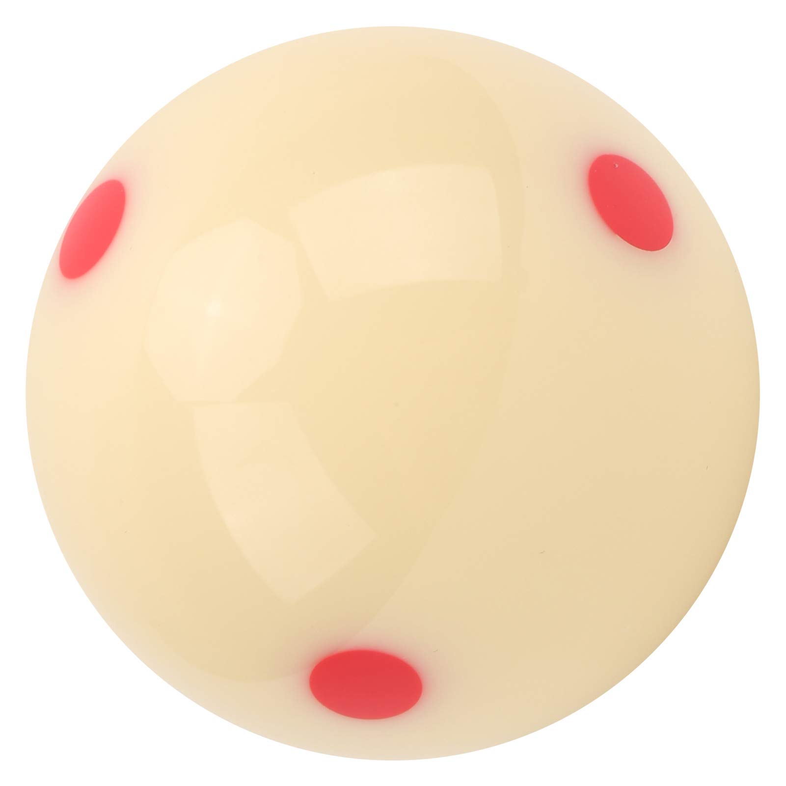 Akozon Billiard Training Ball Cue Ball With Red Dots Uk Pool Standard 52.5mm Resin Billiard Snooker Redpoint Practice Training Pool Cue Ball Marked Red-White Pool Ball