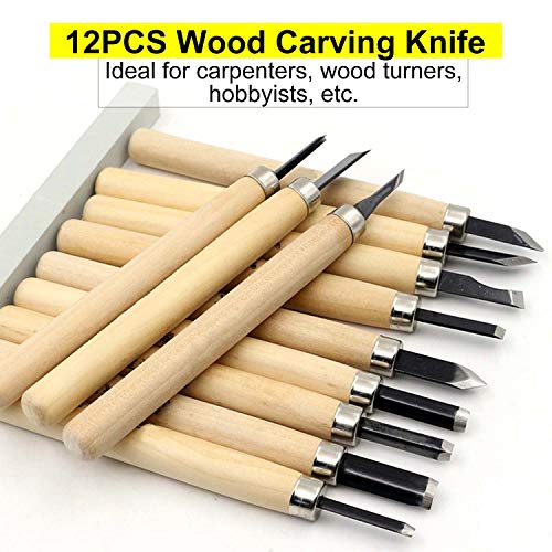 12Pcs/Set DIY Pen Woodcut Knife Scorper Wood Carving Tools Woodworking Hobby Arts Crafts Nicking Cutter Graver Scalpel