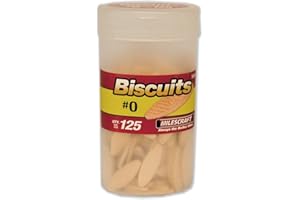 Milescraft 5334 #0 Wood Biscuits - Bottle, 125 pcs