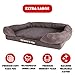 The Dog’s Bed Orthopedic Dog Bed XL Grey Plush 43.5x34, Premium Memory Foam, Pain Relief: Arthritis, Hip & Elbow Dysplasia, Post Surgery, Lameness, Supportive, Calming, Waterproof Washable Cover