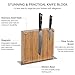 KYOKU Daimyo Series, 3-Piece Knife Block Set - Japanese VG10 Steel Damascus Blade - 8-Inch Chef Knife & 8-Inch Bread Knife & 3.5-Inch Paring Knife & Magnetic Bamboo Block