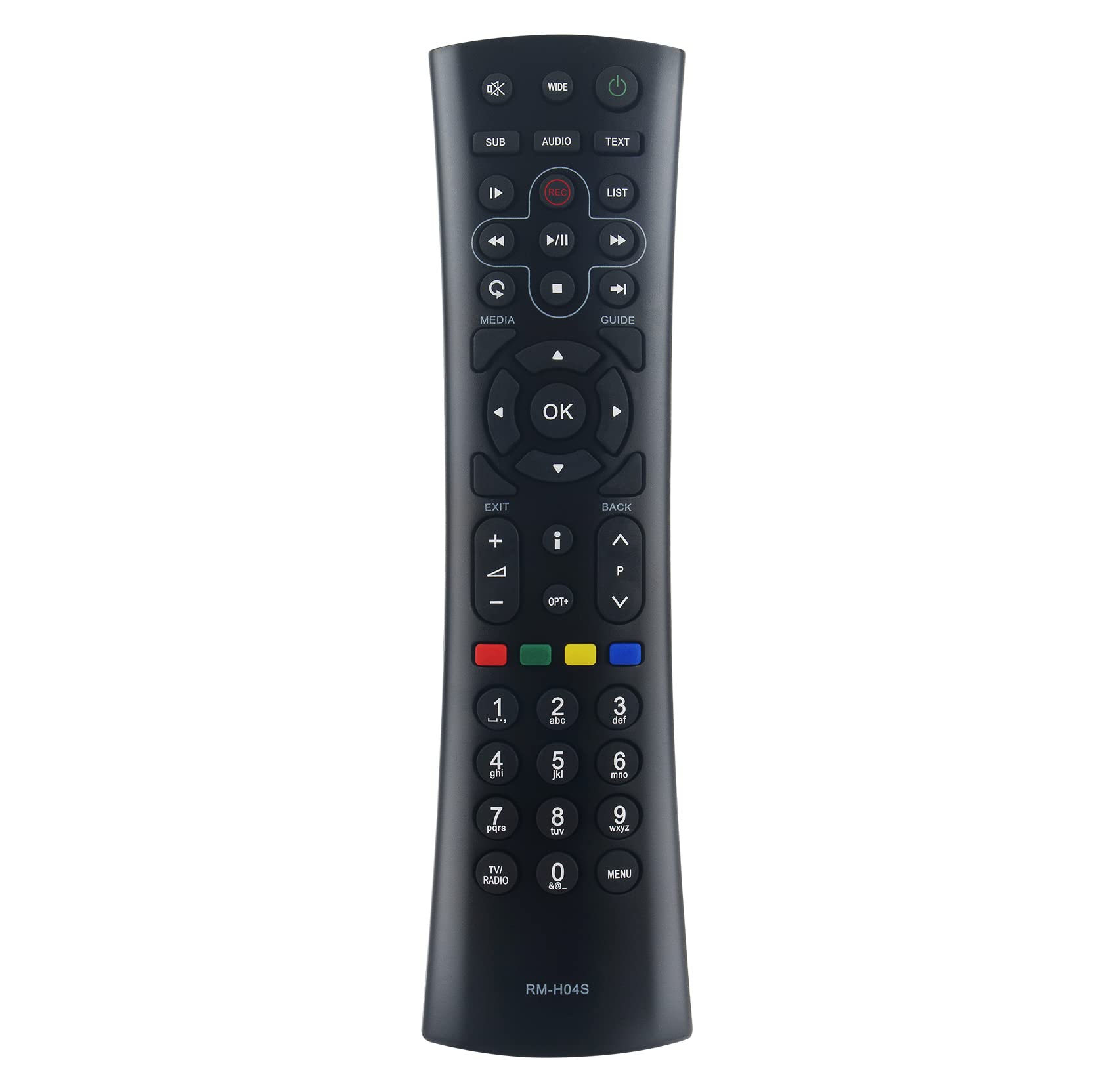 AULCMEET RM-H04S Replacement Remote Control Compatible with Humax HD Nano HDTV box, Model RM H04S