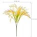GTIDEA Artificial Golden Wheat Grass 4pcs Fake Shrubs Plants Faux Plastic Bushes Indoor Outdoor Home Office Garden Patio Yard Table Centerpieces Pot Décor