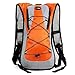 Outdoor backpack Outdoor sports cycling water bags bike bags hiking travel water bag backpack backpack for men and women cycling package orange -hotspeed