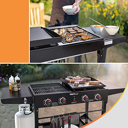 Royal Gourmet GD402 4Burner Portable Propane Gas Grill and Griddle
