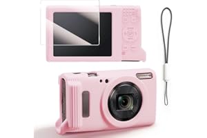 Tedubax Silicone Case for Canon PowerShot IXY 650/ELPH 360 with Screen Protector and Lanyard,Soft Anti-Scratch Camera Cover,S