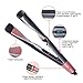 2 in 1 Hair Straightener and Curler, Professional Tourmaline Ceramic Twisted Flat Iron, Hair Curling with Comb Teeth, Dual Voltage Straightening Travel, LCD Display Auto Shut-Off, for All Hair Typesthumb 1