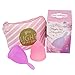 Fairyfox Cup Menstrual Set of 2 Cups, With 1 Carry Bags (large, 1 Purple&1 Pink)