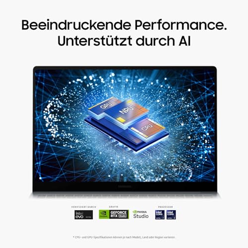Samsung Galaxy Book4 Ultra Notebook, 16"-Laptop, Intel Core Ultra 7, 16 GB RAM, 512 GB, Moonstone Gray, 3 Jahre Herstellergarantie [Exklusiv auf Amazon] 2