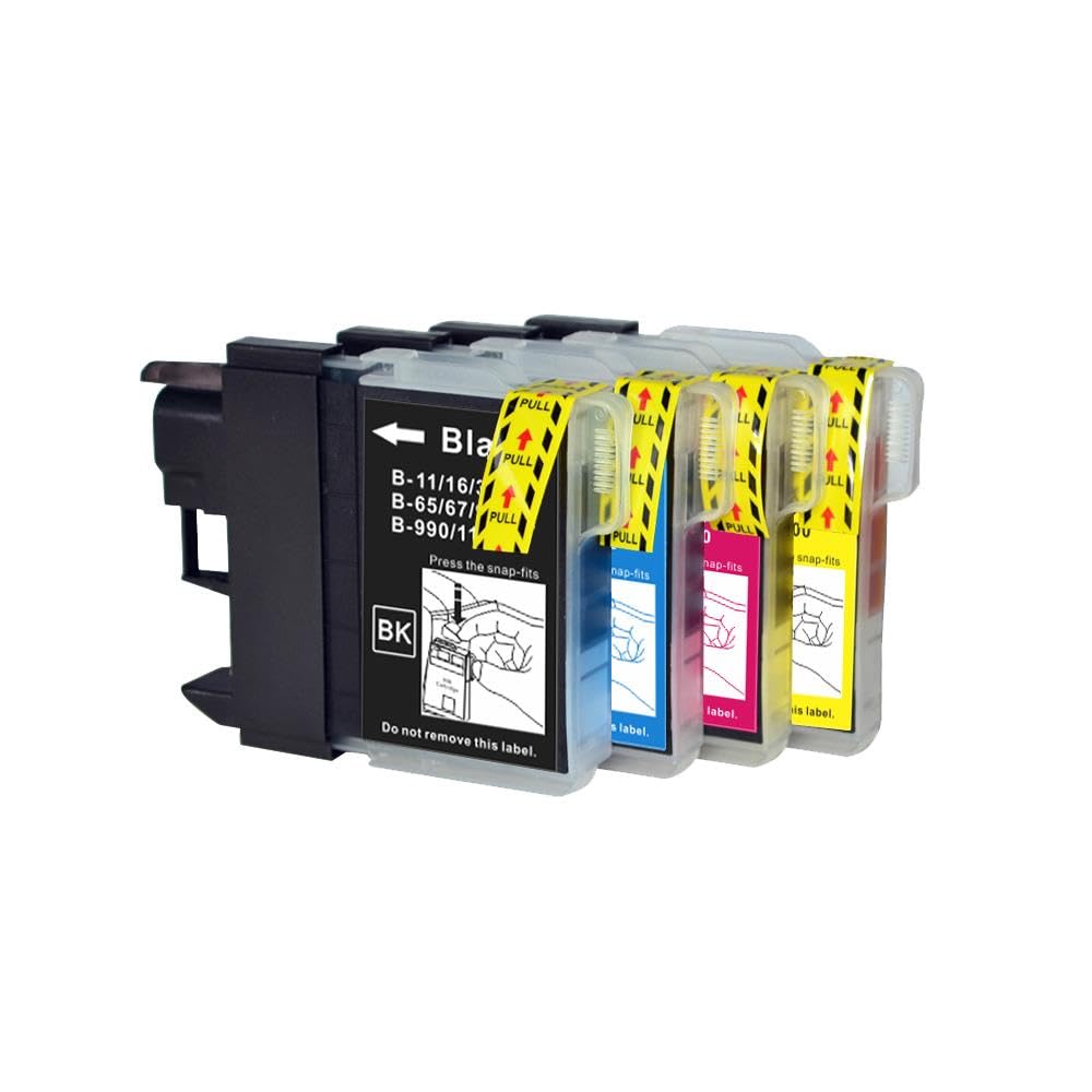Go Inks 1 Set of 4 Ink Cartridges to replace Brother LC985 Compatible/non-OEM for Brother DCP and MFC Printers (4 Inks)