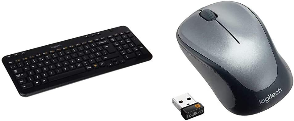 Logitech K360 Compact Wireless Keyboard – Black & M235 Wireless Mouse ...