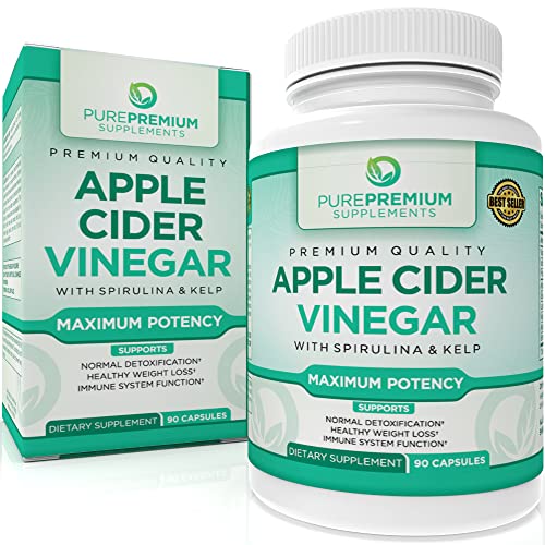 Premium Apple Cider Vinegar Capsules by PurePremium (Maximum Strength